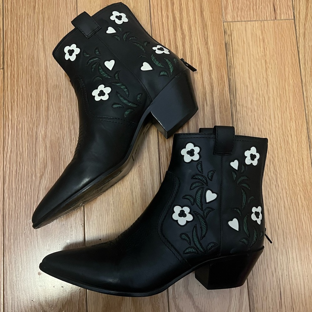 Loeffler Randall Joni Western Ankle Boot 7.5